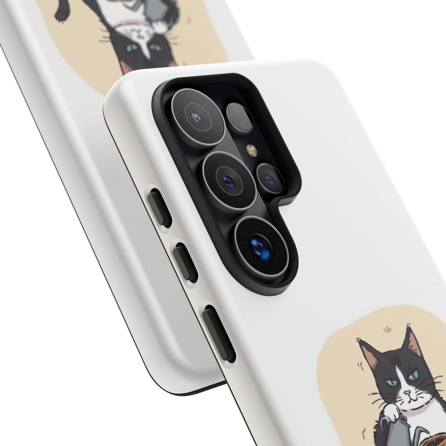 Hand drip Cat Tough Cases - Tuxedo Cat Protective Design Cover