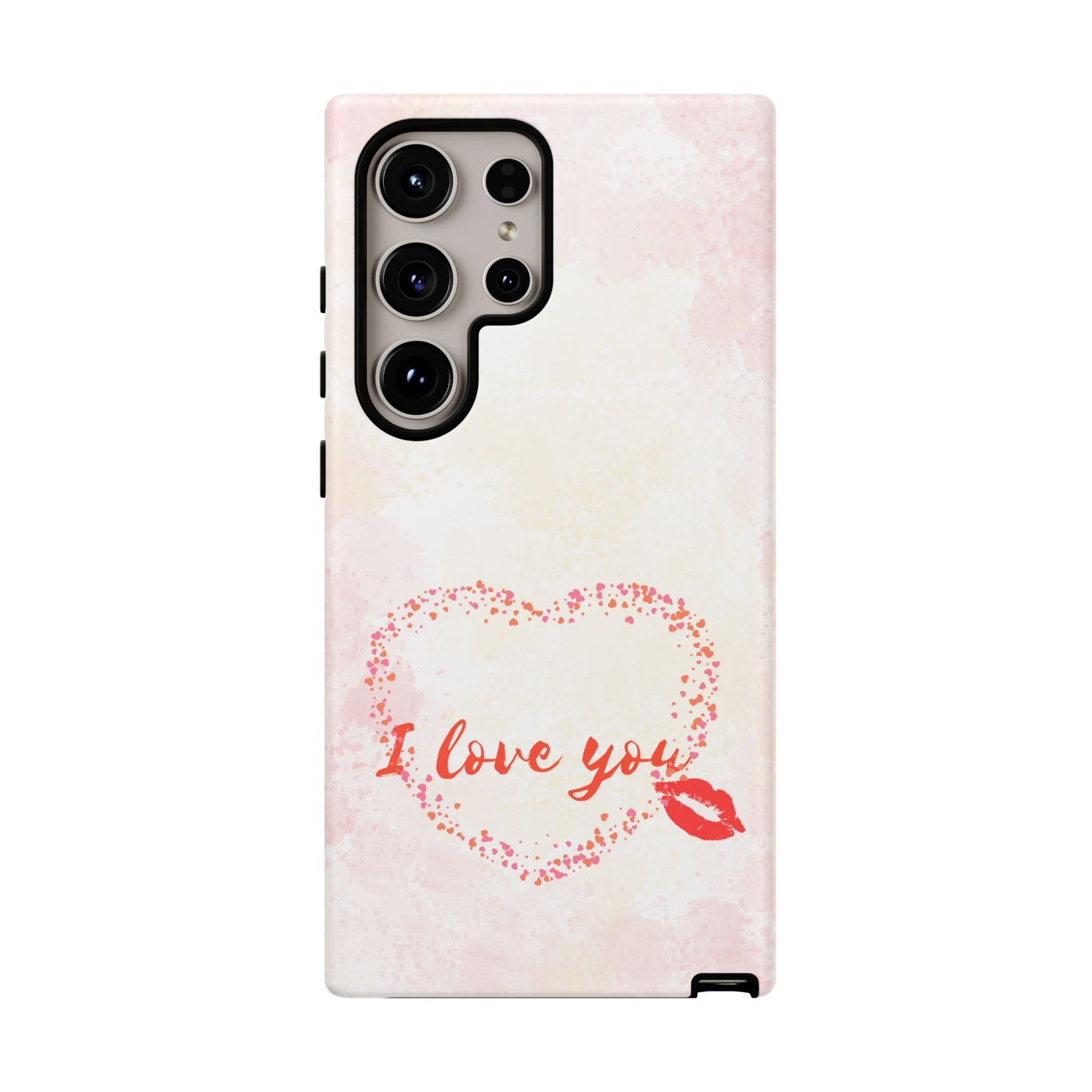 'I Love You' Heart Kiss Protective Design Cover