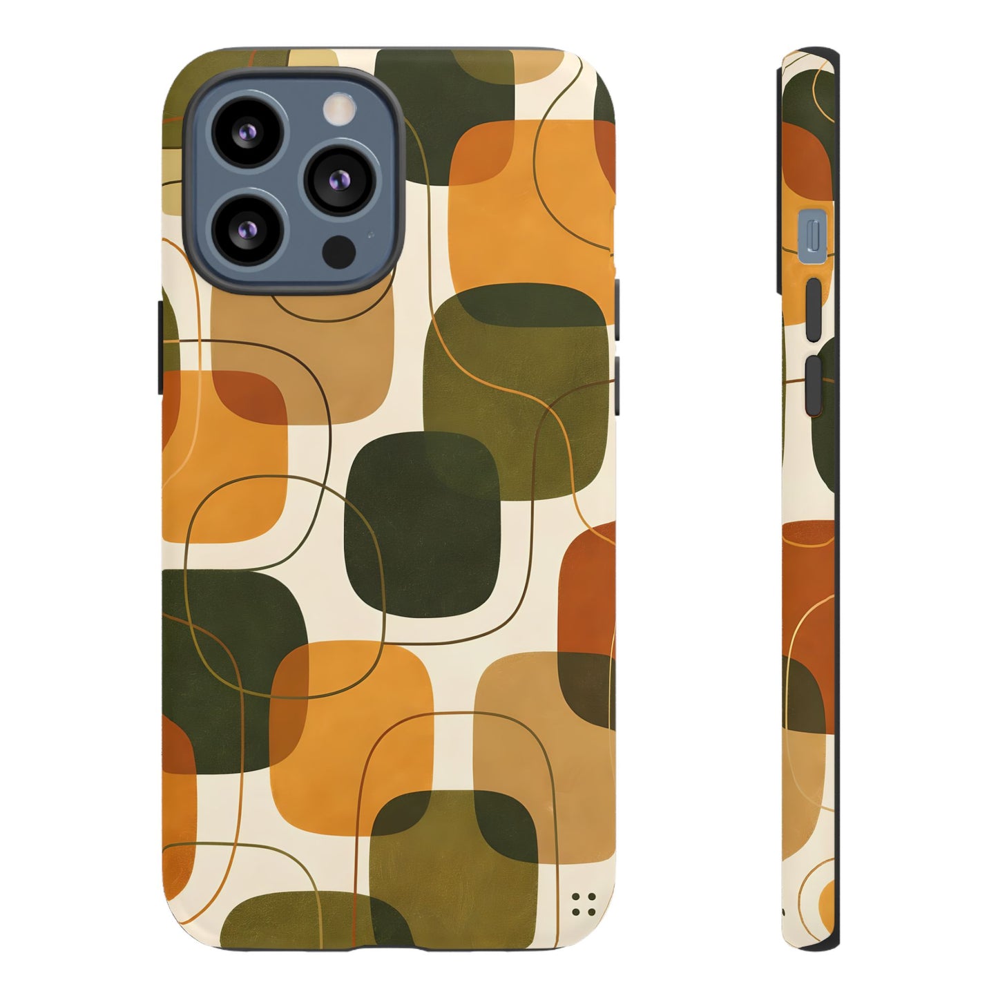 Retro Forest Tone Protective Phone Case — Tough Design Cover