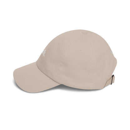 Faith Dad Cap — 'faith.' Front with Heb 11:1 Back Embroidered Baseball Hat