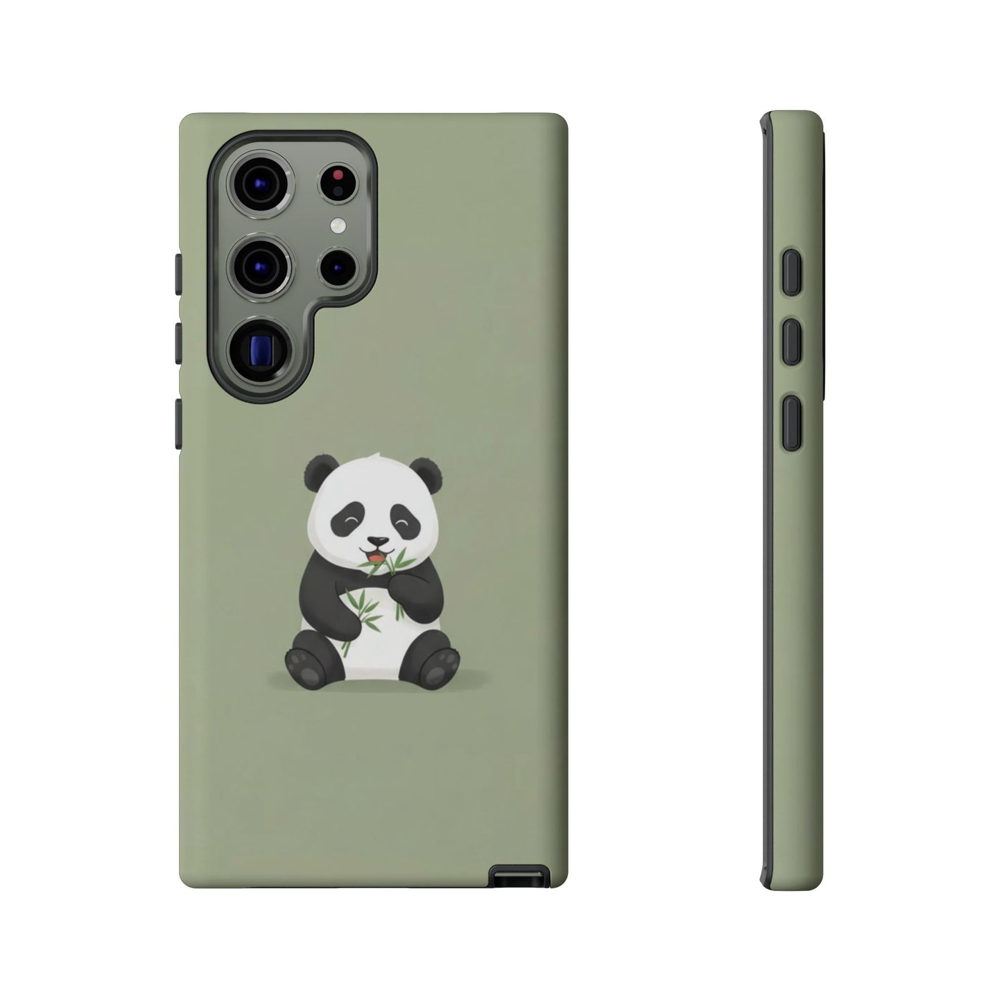 Panda with Bamboo Phone Case – Olive green Protective Design Cover
