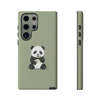 Panda with Bamboo Phone Case – Olive green Protective Design Cover