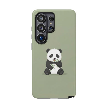 Panda with Bamboo Phone Case – Olive green Protective Design Cover