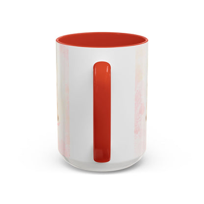 Pink Teddy Bear Heart Accent Coffee Mug (11/15oz)