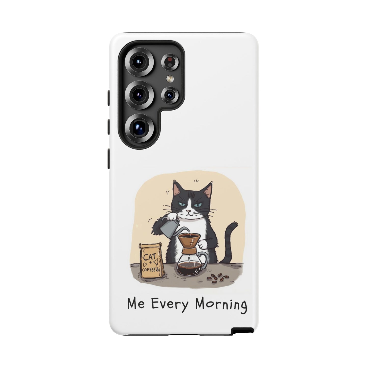 Hand drip Cat Tough Cases - Tuxedo Cat Protective Design Cover