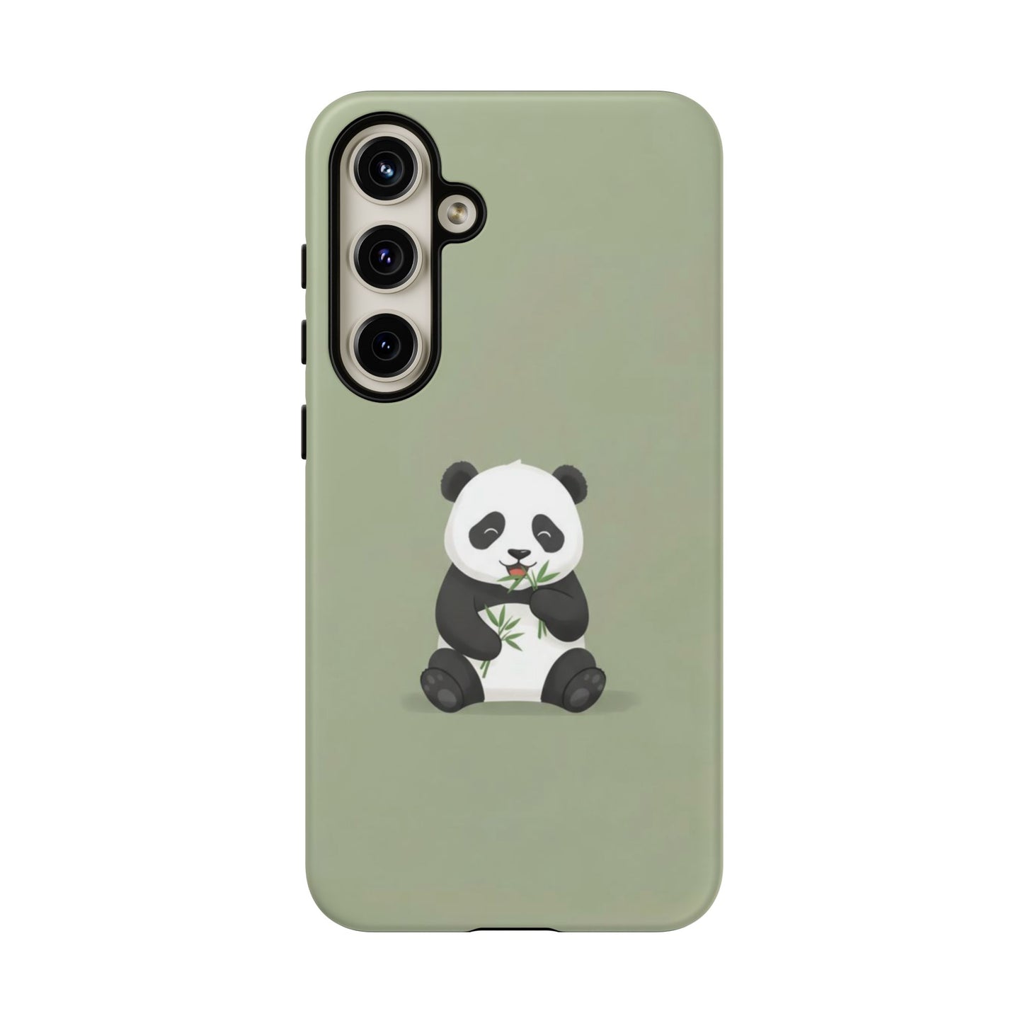 Panda with Bamboo Phone Case – Olive green Protective Design Cover