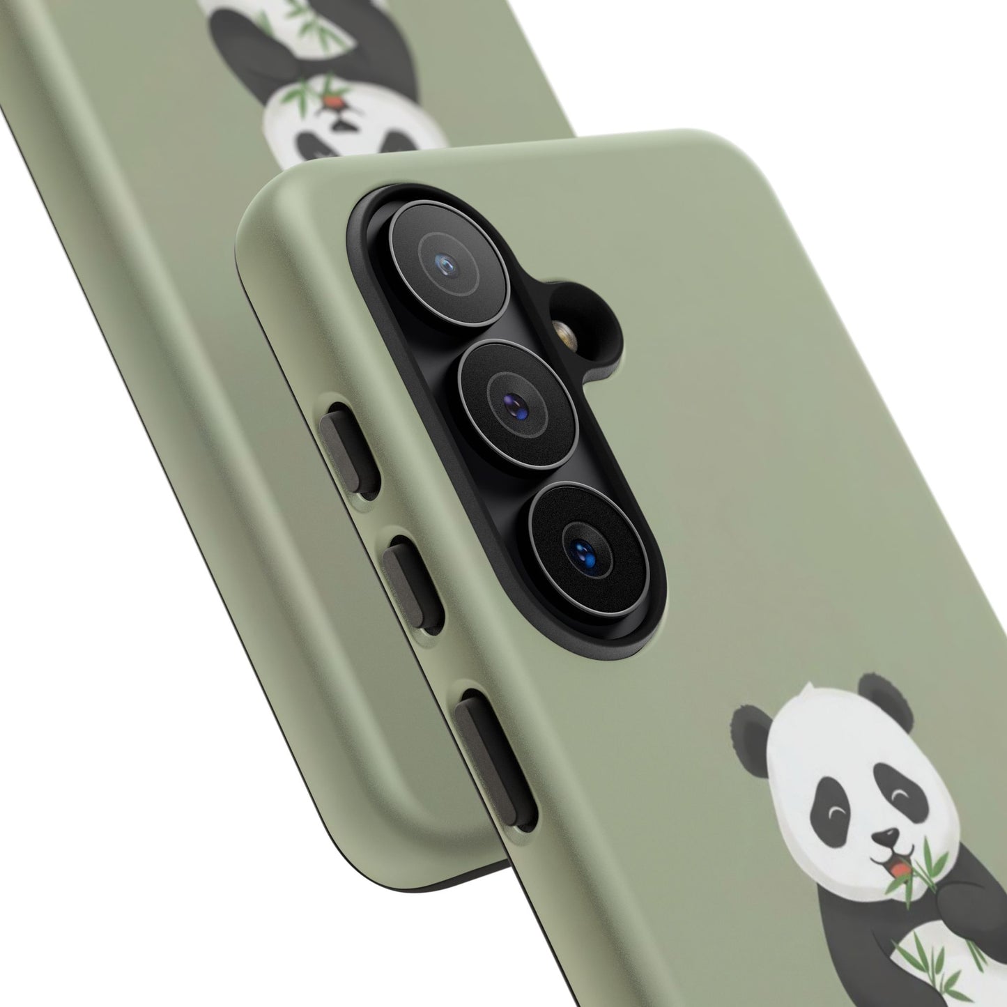 Panda with Bamboo Phone Case – Olive green Protective Design Cover