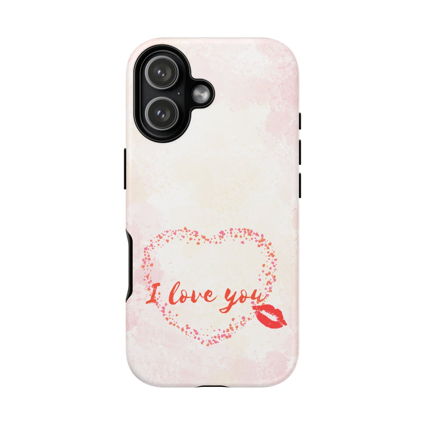 'I Love You' Heart Kiss Protective Design Cover