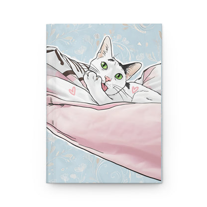 Cat Journal — Illustrated Kitty Hardcover Notebook (Catpuccino, Purr-fectly Cute)