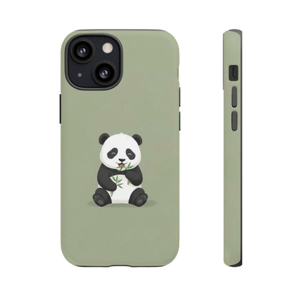 Panda with Bamboo Phone Case – Olive green Protective Design Cover