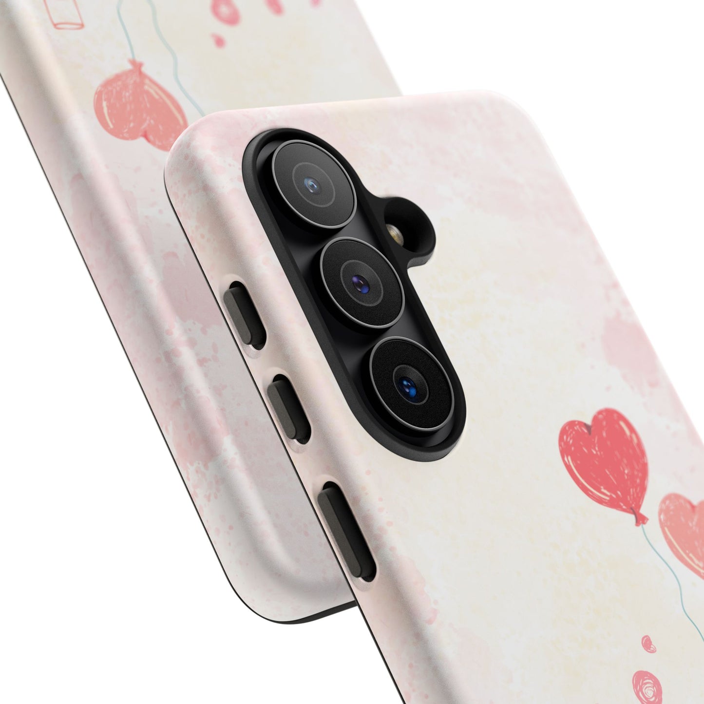Valentine Heart Balloons Phone Case — "Love You" Romantic Protective Design Cover
