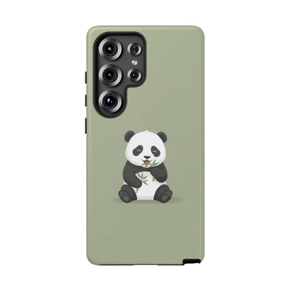 Panda with Bamboo Phone Case – Olive green Protective Design Cover
