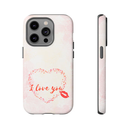'I Love You' Heart Kiss Protective Design Cover