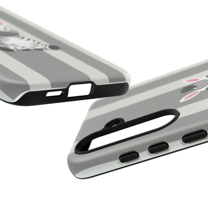 Baby Zebra Phone Case — Soft Grey Striped Protective Design Cover