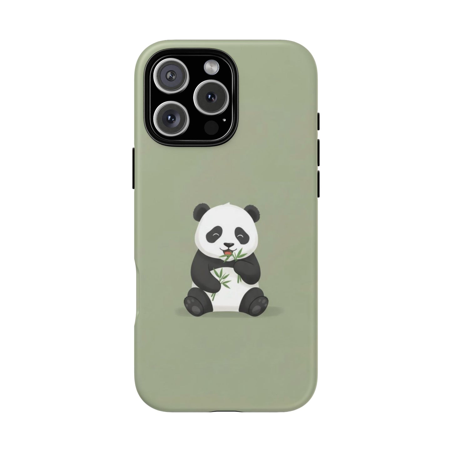 Panda with Bamboo Phone Case – Olive green Protective Design Cover
