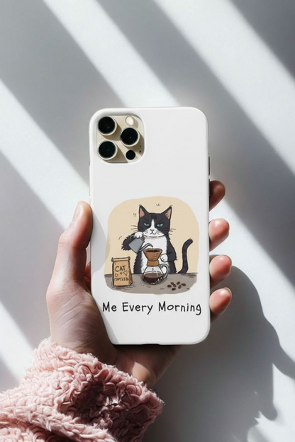 Hand drip Cat Tough Cases - Tuxedo Cat Protective Design Cover