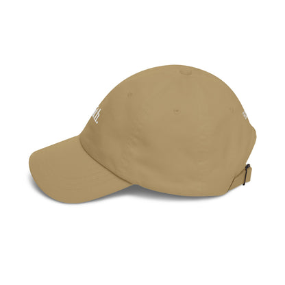 Faith Dad Cap — 'faith.' Front with Heb 11:1 Back Embroidered Baseball Hat