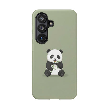 Panda with Bamboo Phone Case – Olive green Protective Design Cover