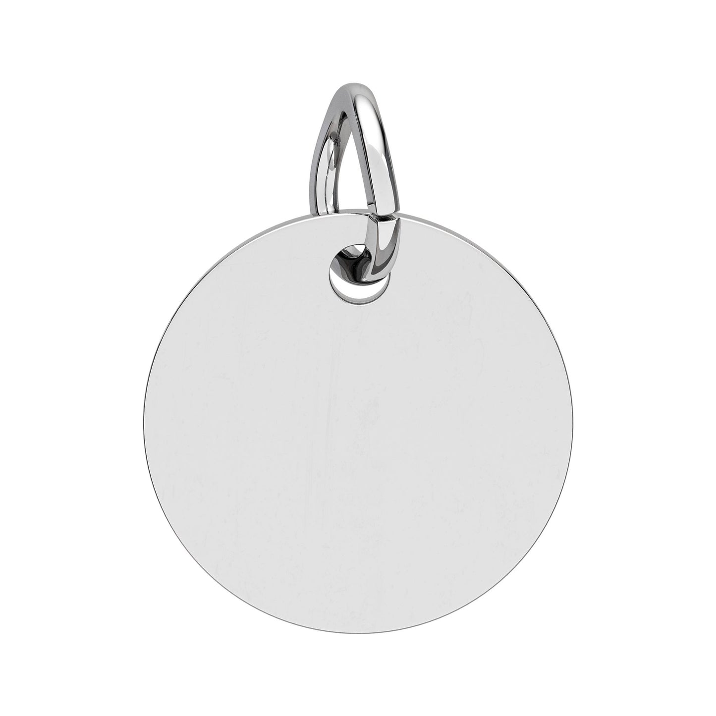 Custom Engravable Birthstone Circle Charm "Best Mom" Pendant