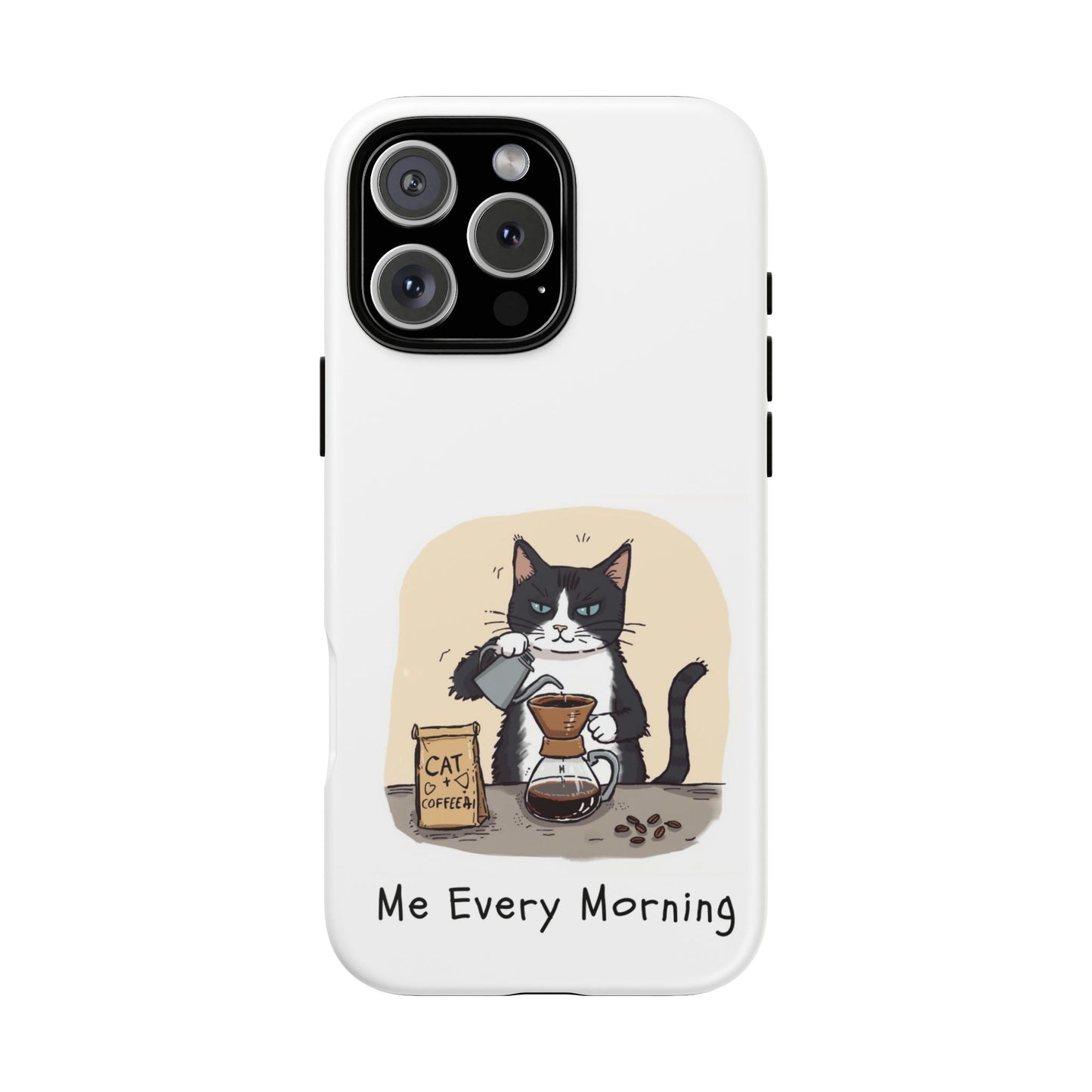 Hand drip Cat Tough Cases - Tuxedo Cat Protective Design Cover