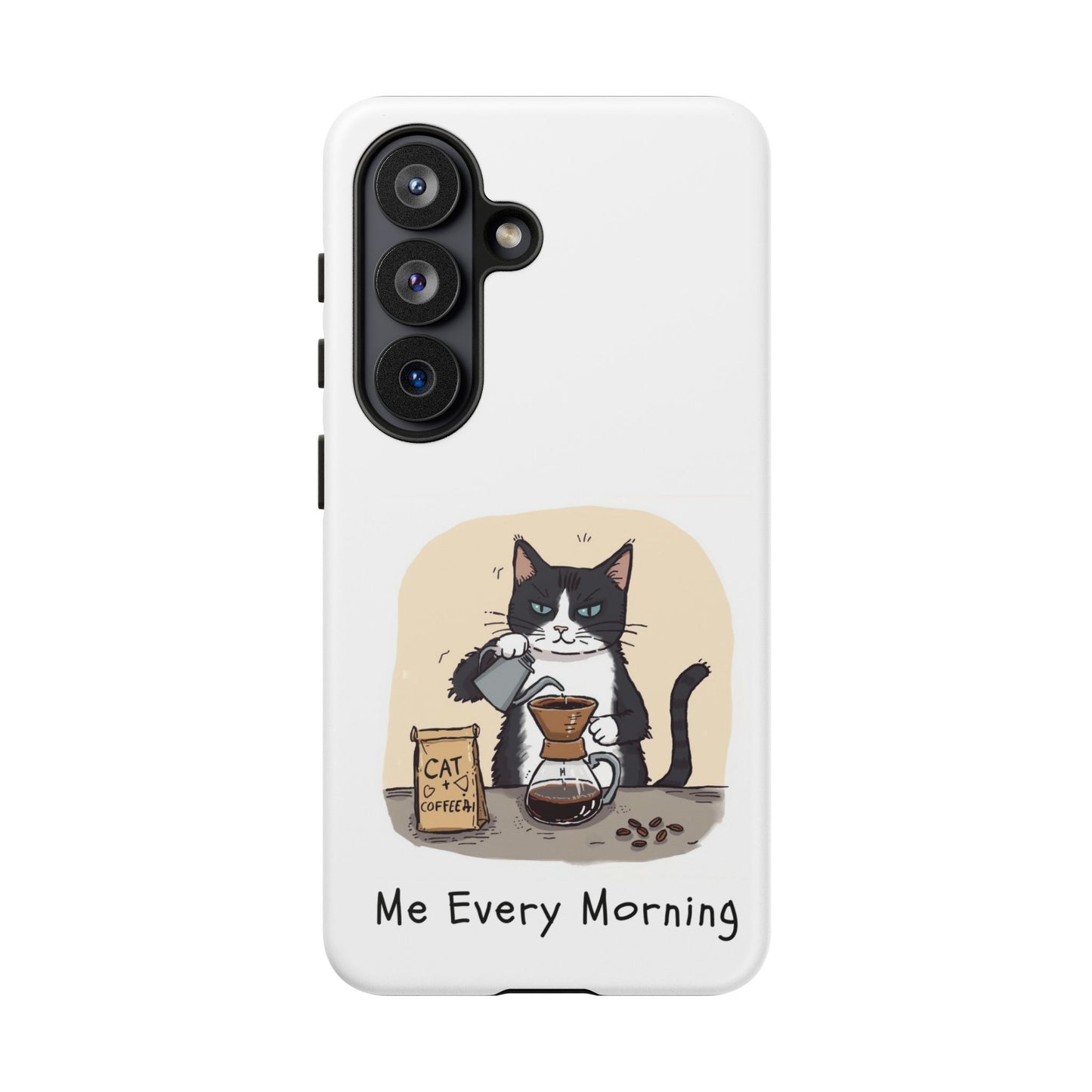 Hand drip Cat Tough Cases - Tuxedo Cat Protective Design Cover
