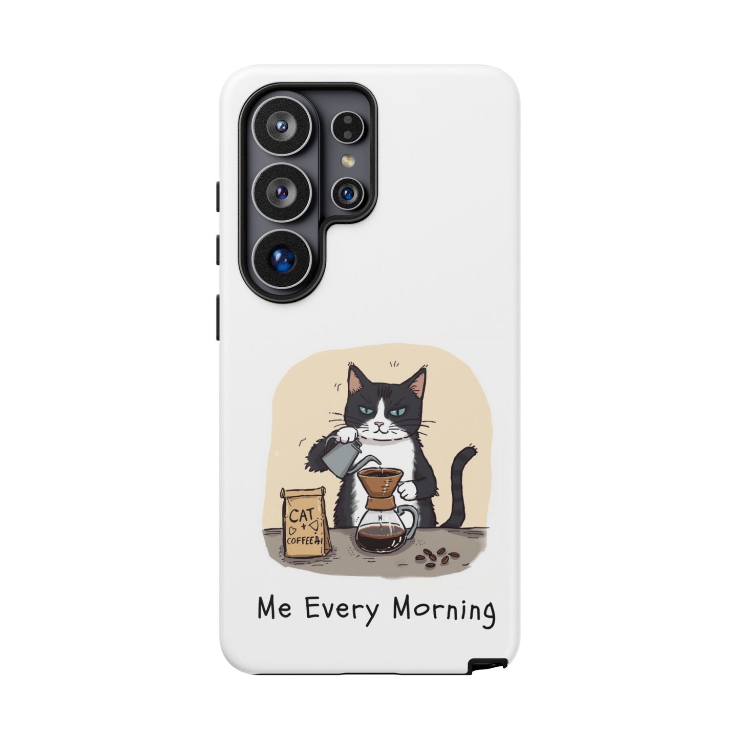 Hand drip Cat Tough Cases - Tuxedo Cat Protective Design Cover