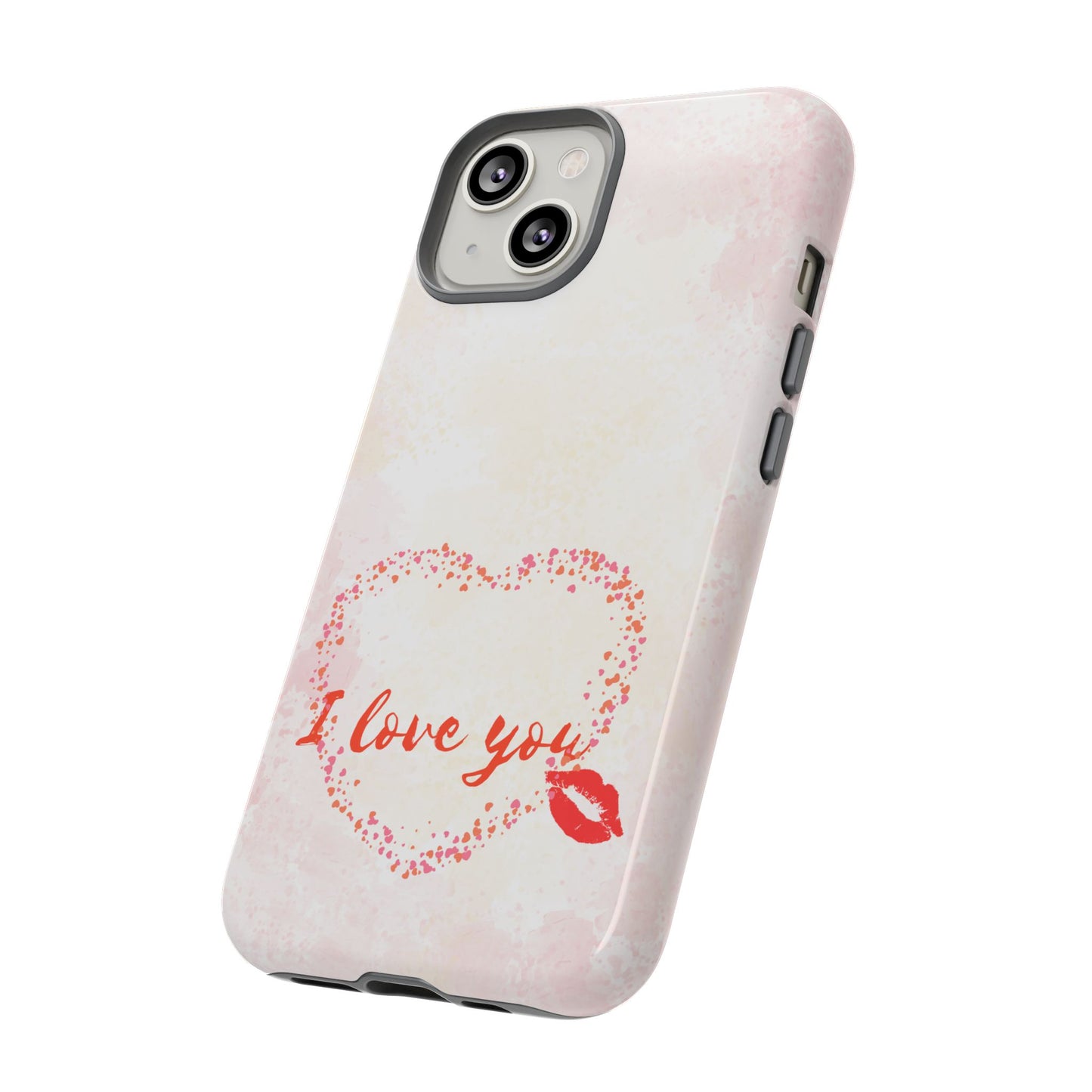 'I Love You' Heart Kiss Protective Design Cover