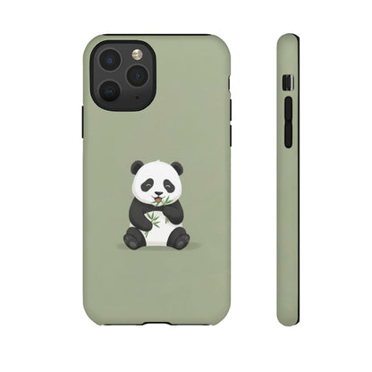Panda with Bamboo Phone Case – Olive green Protective Design Cover