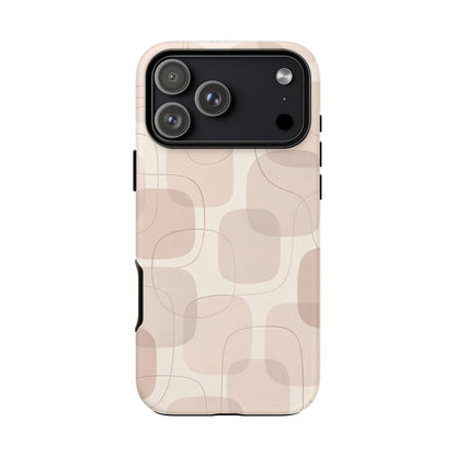 Mid-Centry Pastel tone Protective Phone Case - Tough Design Cover