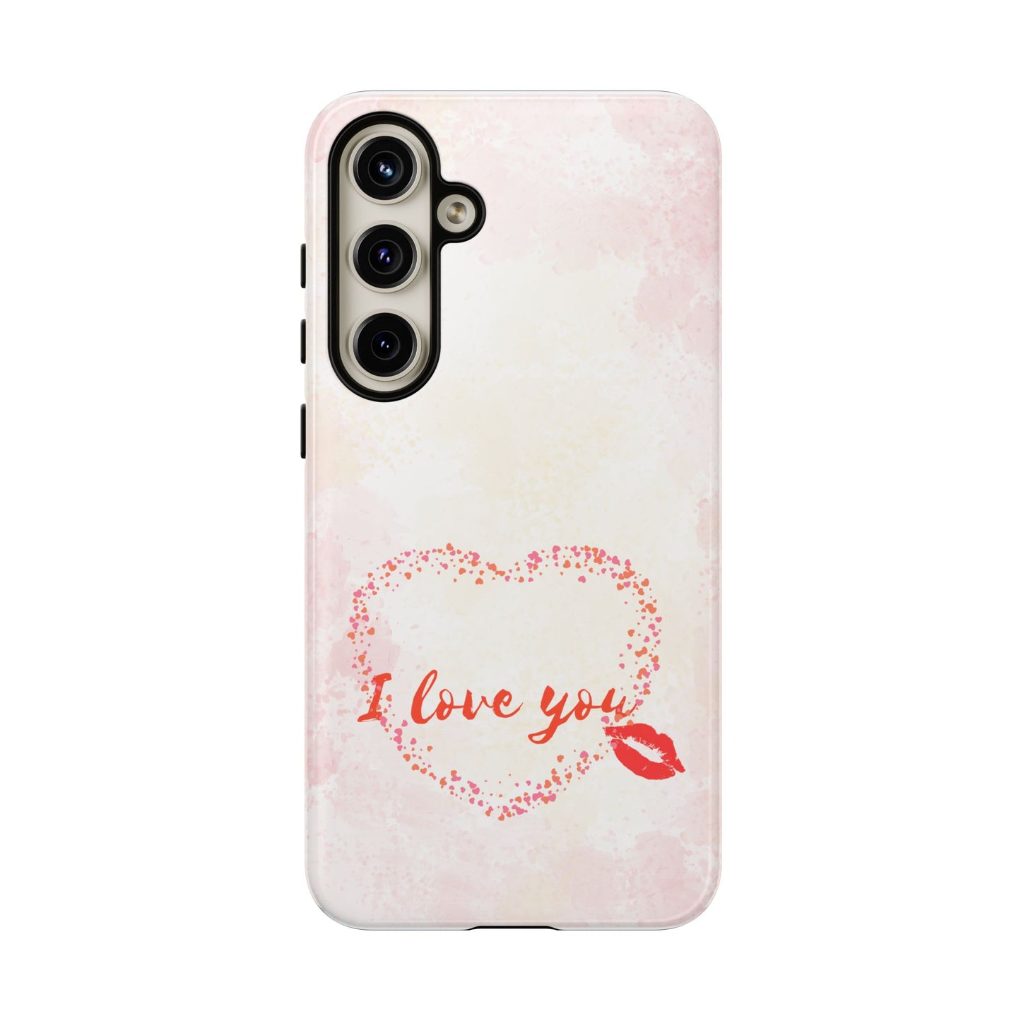'I Love You' Heart Kiss Protective Design Cover