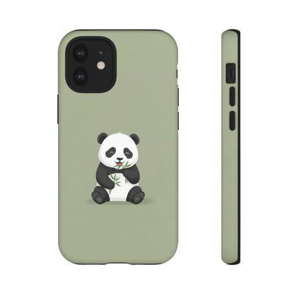 Panda with Bamboo Phone Case – Olive green Protective Design Cover