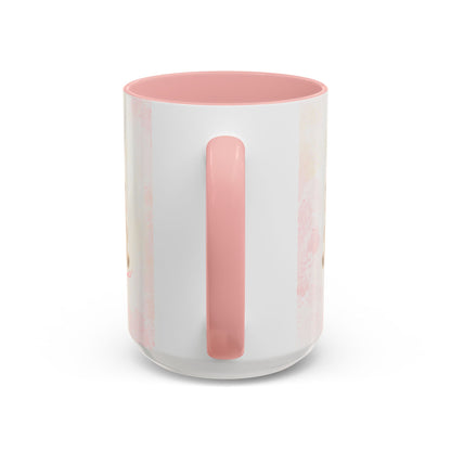 Pink Teddy Bear Heart Accent Coffee Mug (11/15oz)
