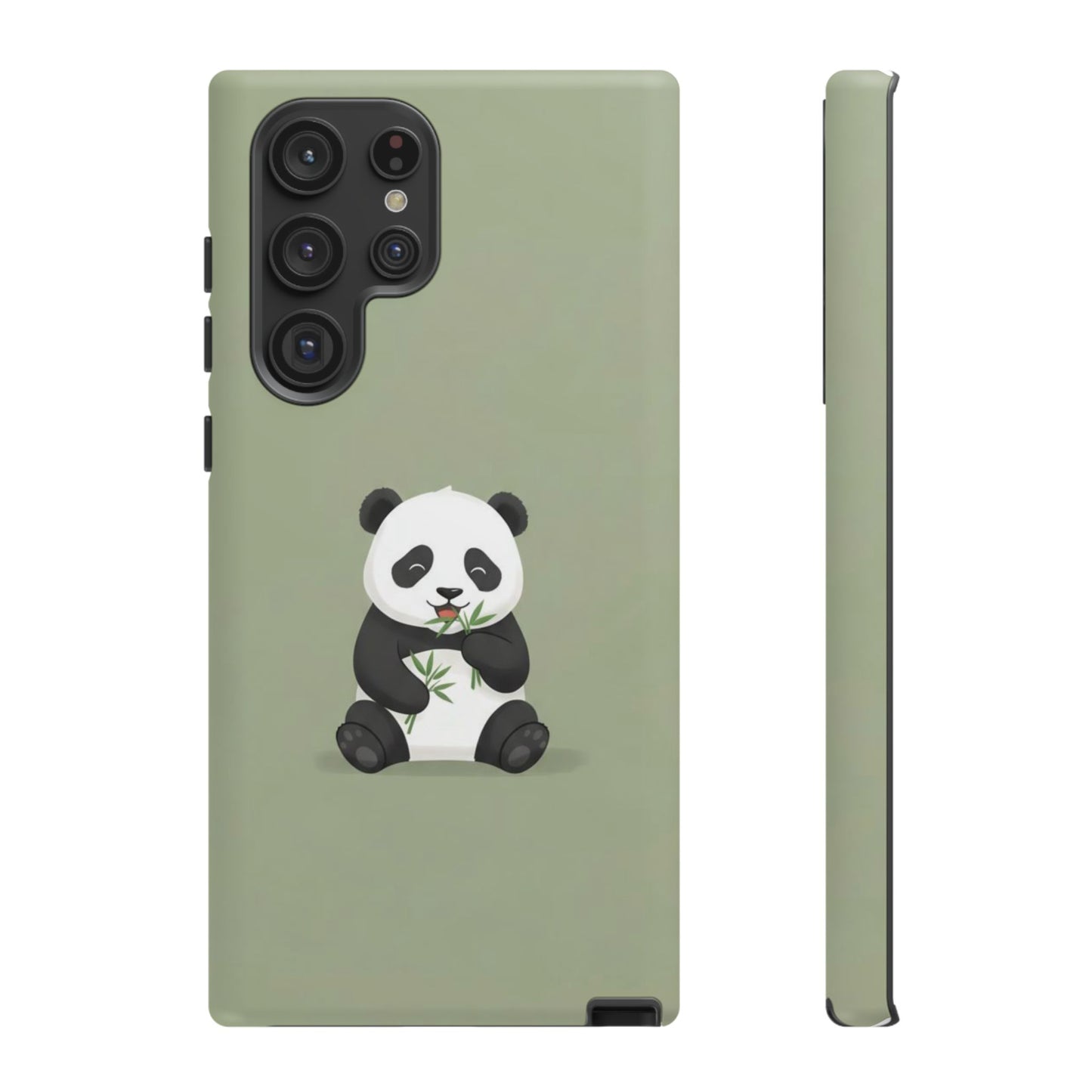 Panda with Bamboo Phone Case – Olive green Protective Design Cover